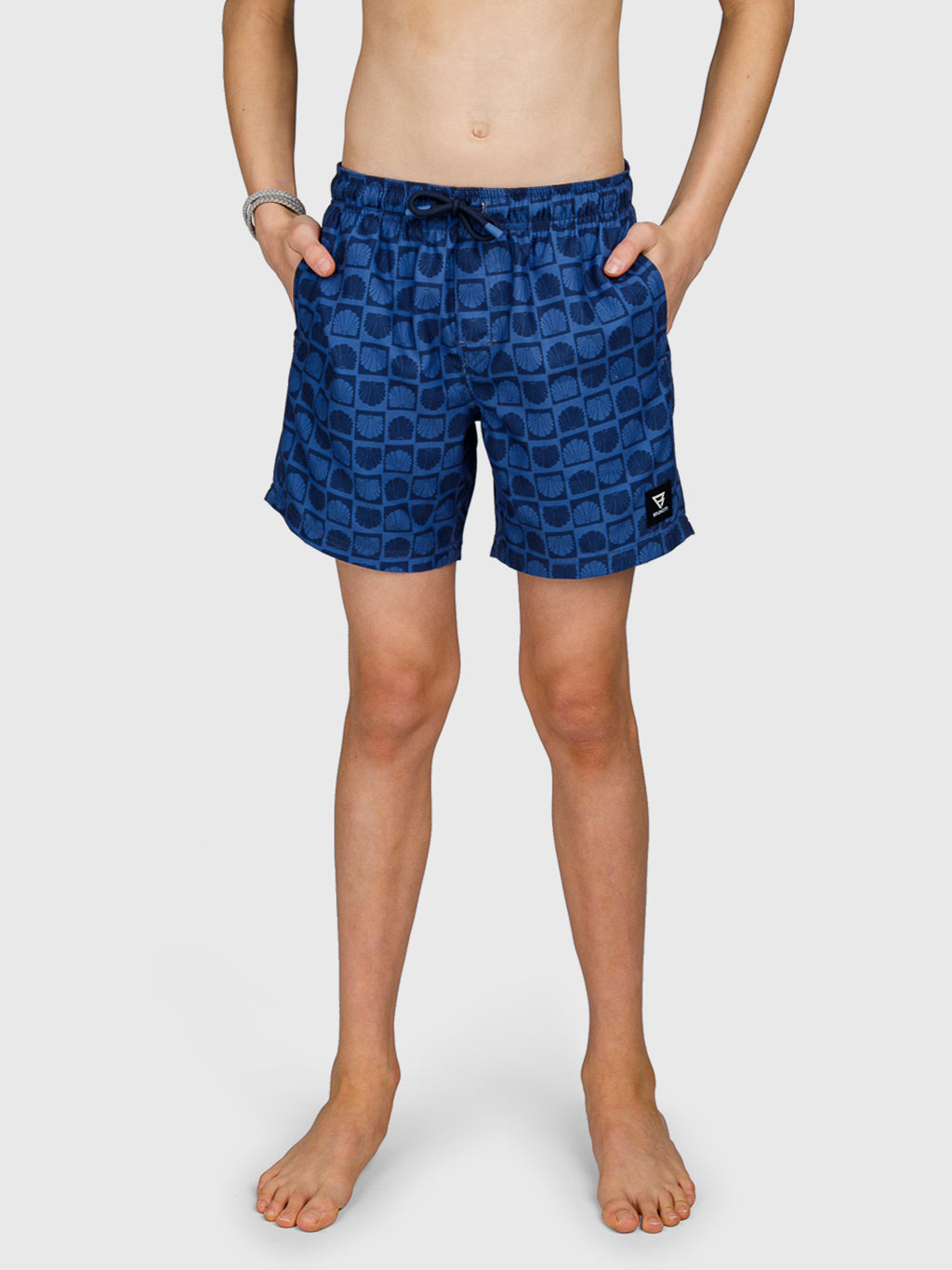 Cestery-Mini Boys Swim Shorts | Indigo Blue