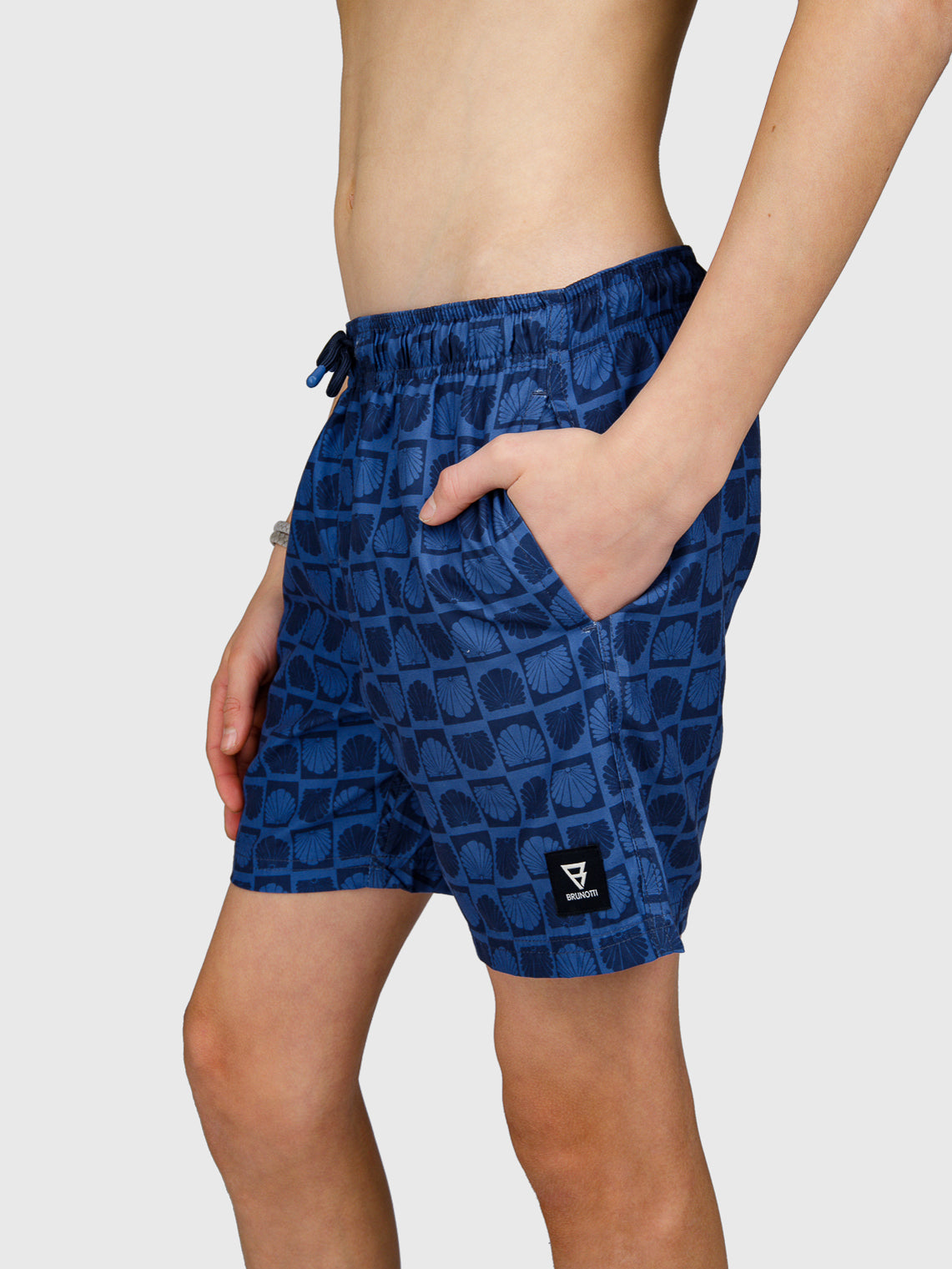 Cestery-Mini Boys Swim Shorts | Indigo Blue