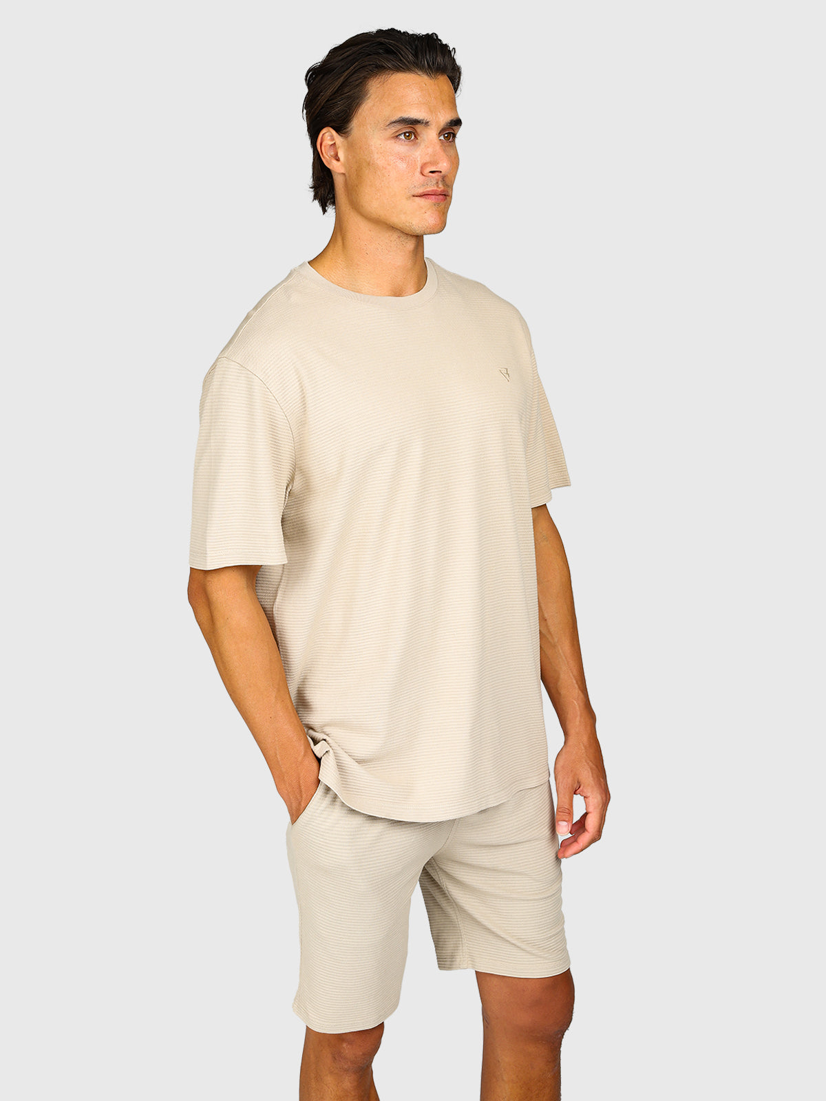 Dozan Men T-shirt | Feather Grey