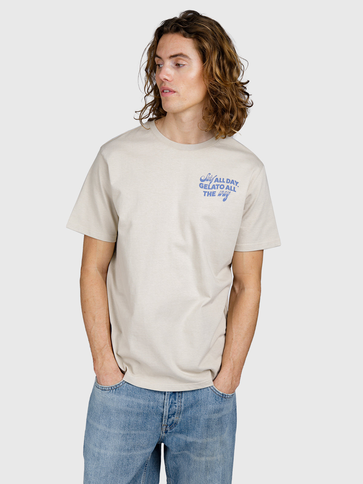 Ittalo Men T-shirt | Feather Grey