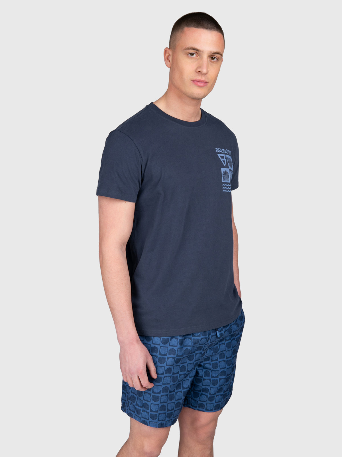 Jelledee Herren T-shirt | Indigo Blue