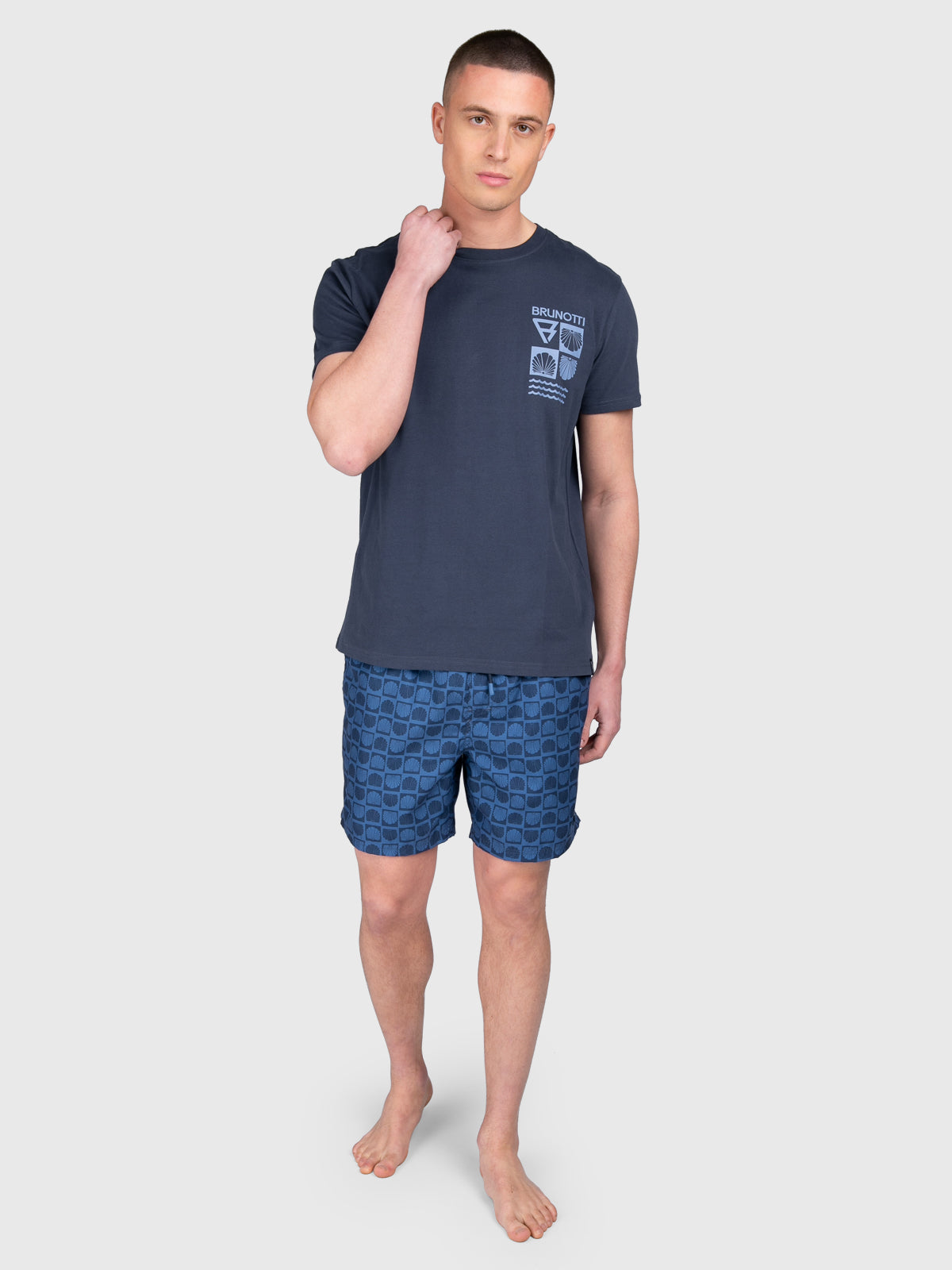 Jelledee Herren T-shirt | Indigo Blue