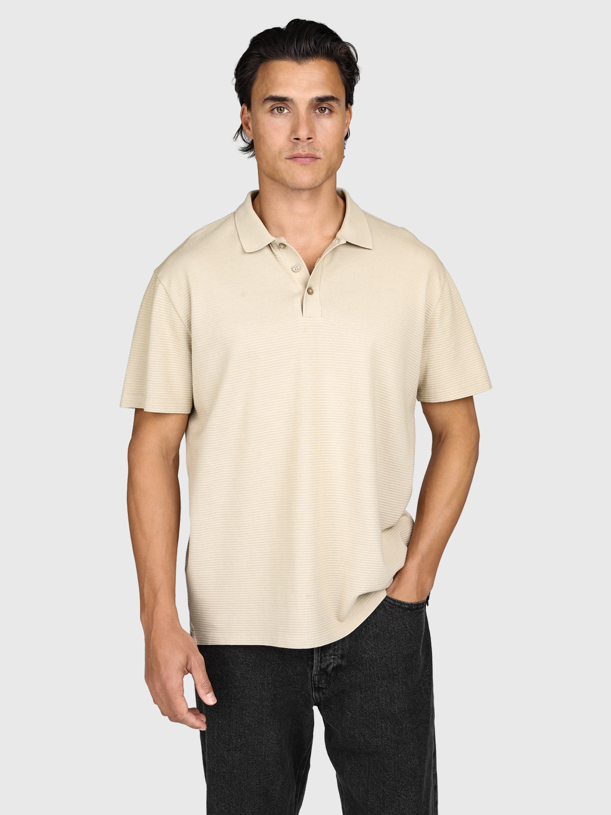 Domo Men Polo | Feather Grey