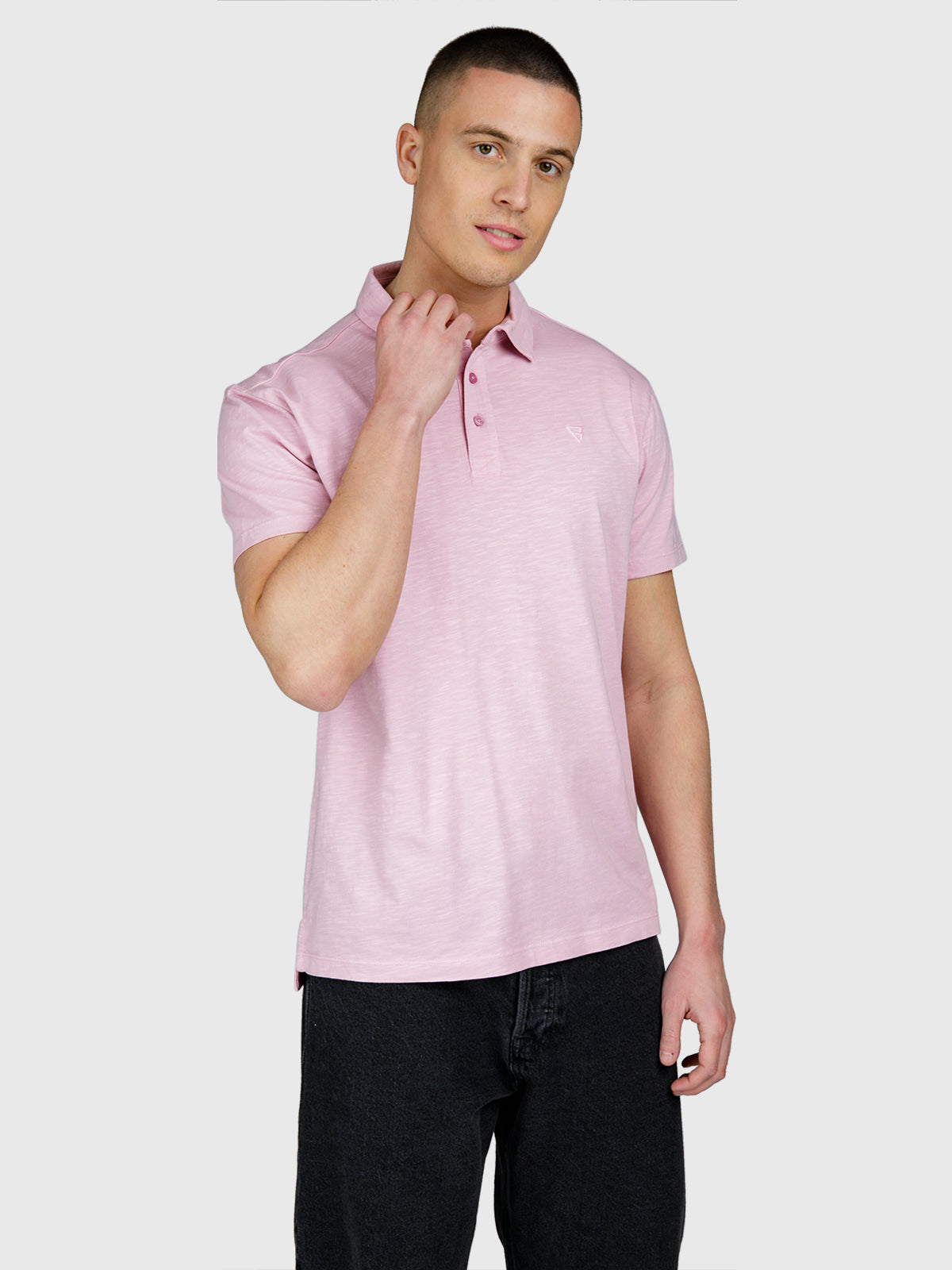 Palorai Men Polo | Mauve Mist