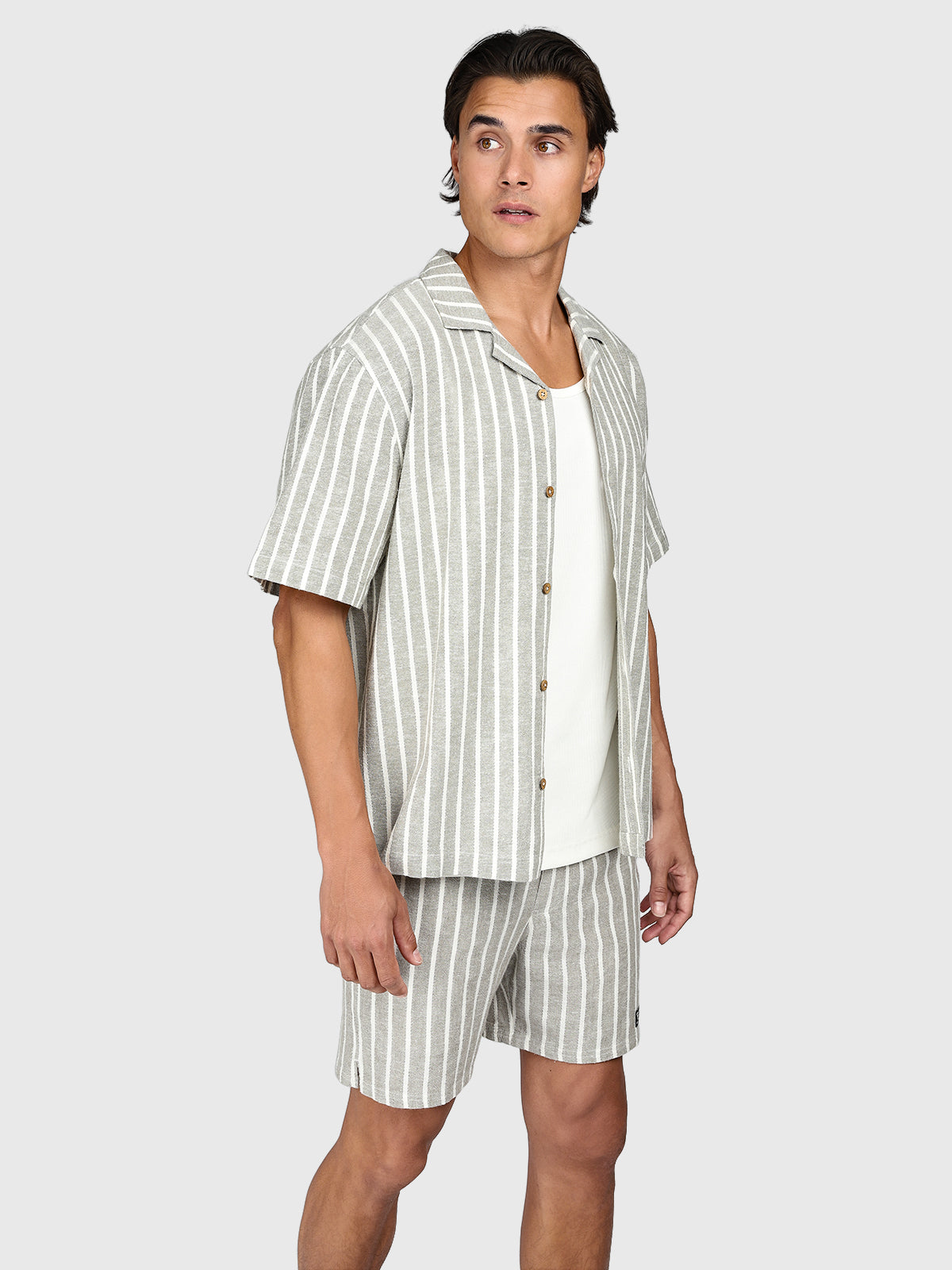 Sanni-Stripe Men Shirt | Snow