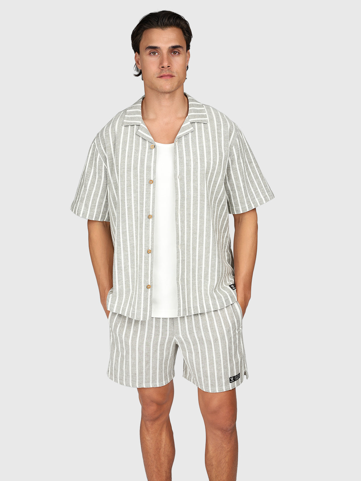 Sanni-Stripe Men Shirt | Snow