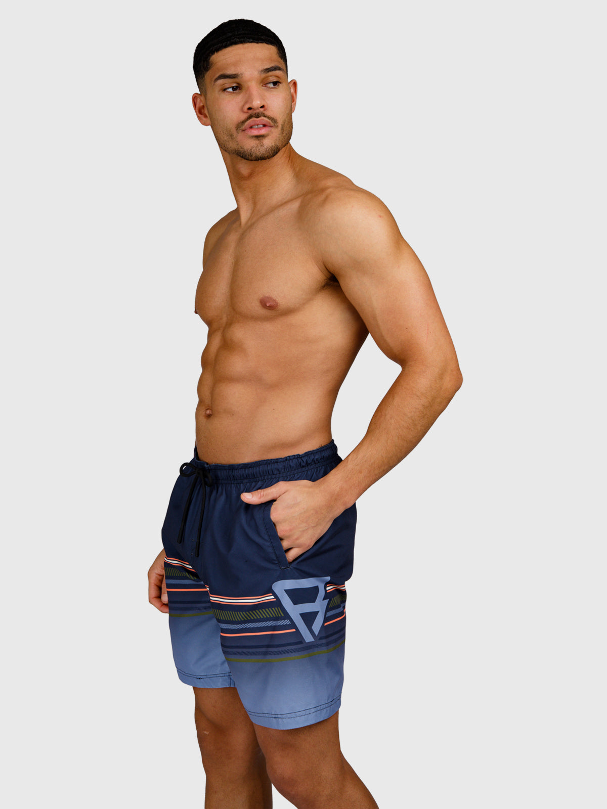 Cester-Long Men Swim Shorts | Indigo Blue