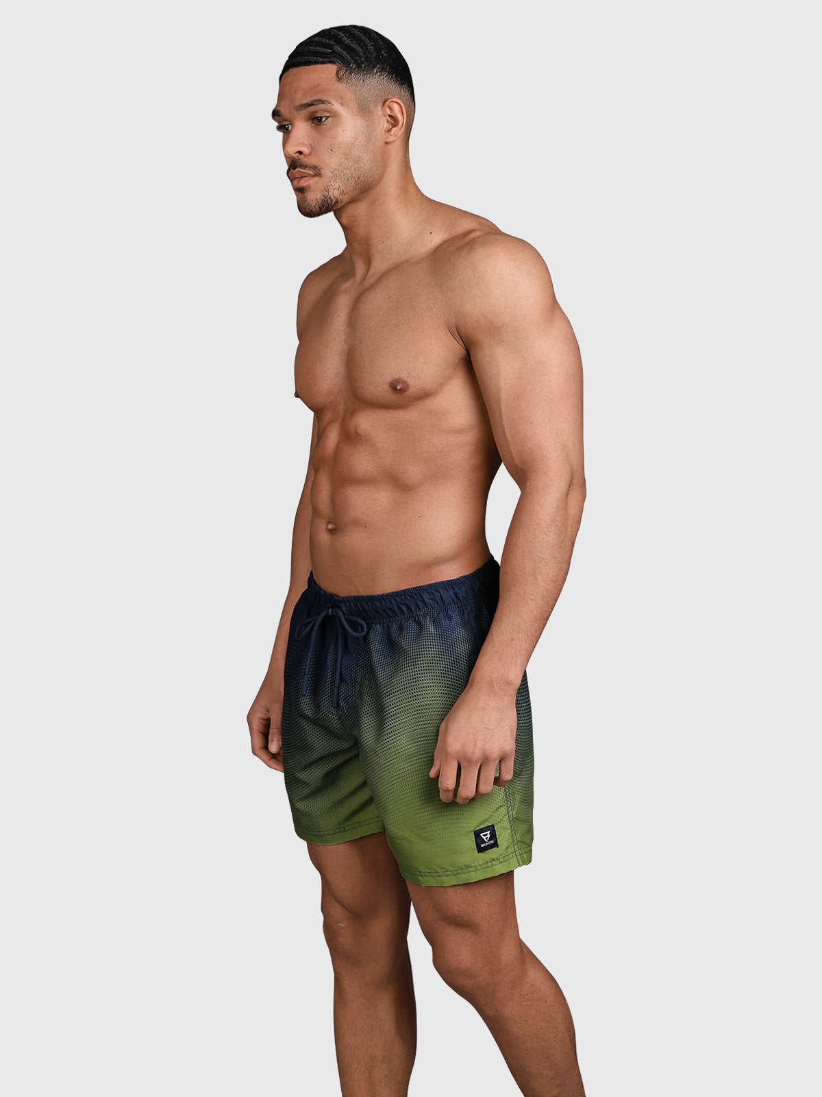 Cester-Panel Print Herren Swim Shorts | Mayfly