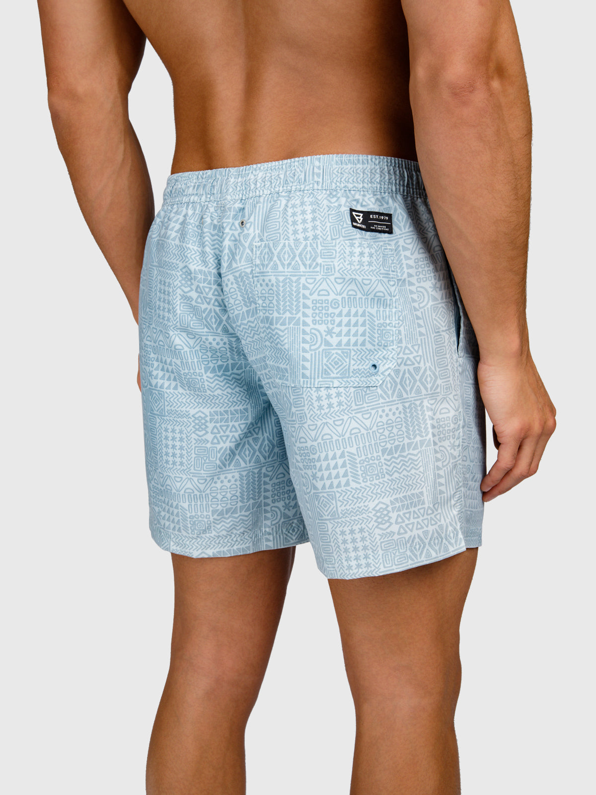 Helios-Print Men Swim Shorts | Mist