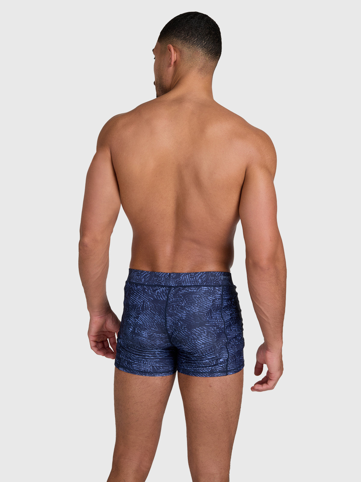 Samier-Print Heren Zwem Trunks | Indigo Blue