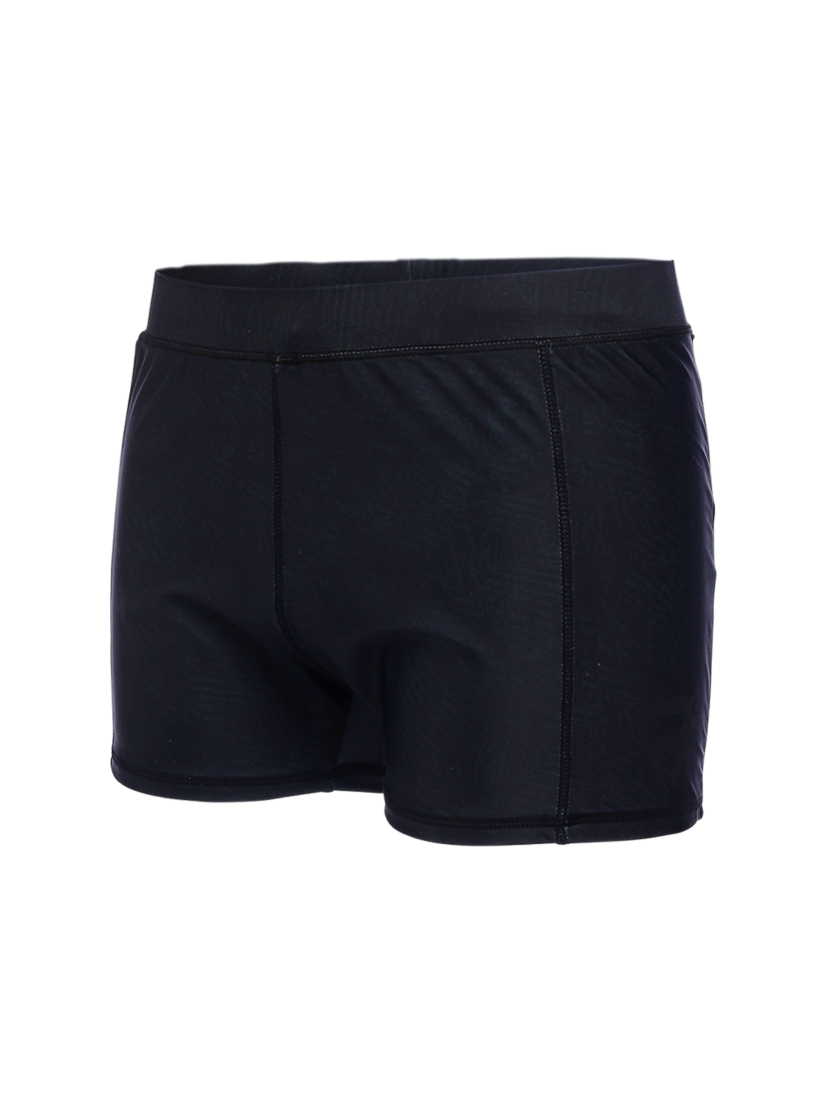 Samier-Print Men Swim Trunks | Schwarz