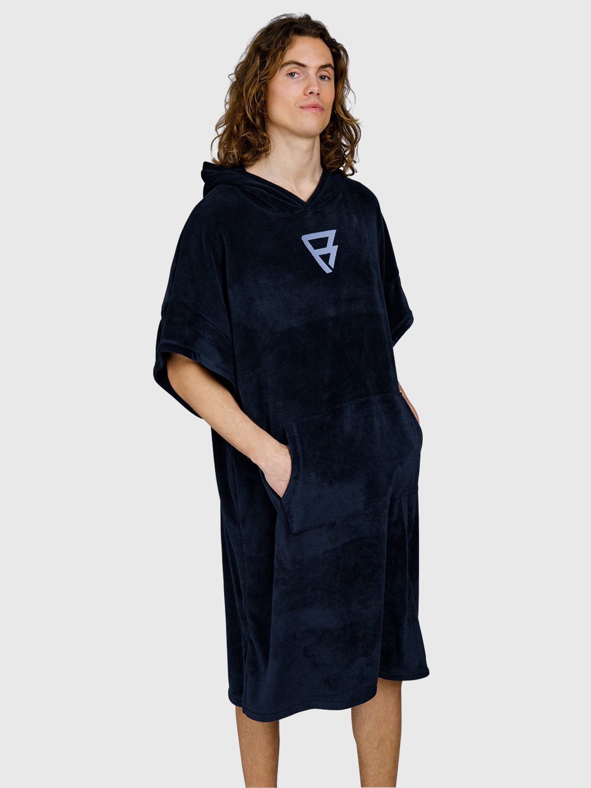 Ponchetto Men Poncho | Indigo Blue