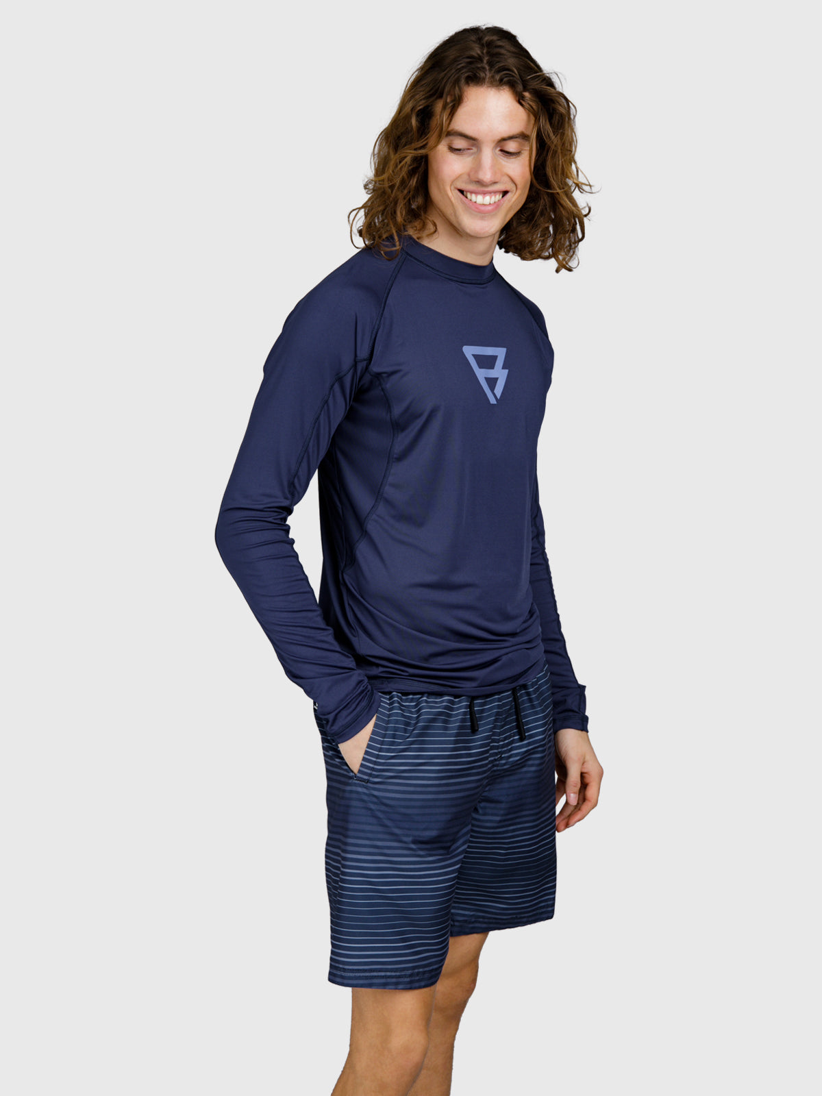 Brushield Men Rashguard | Indigo Blue