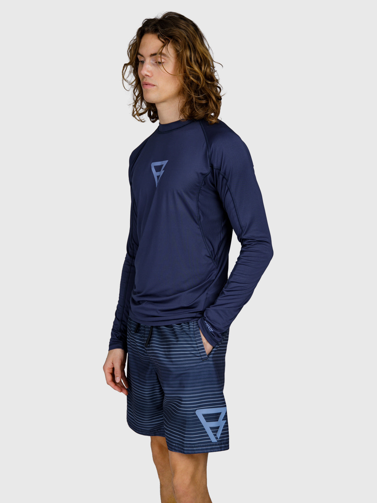 Brushield Men Rashguard | Indigo Blue