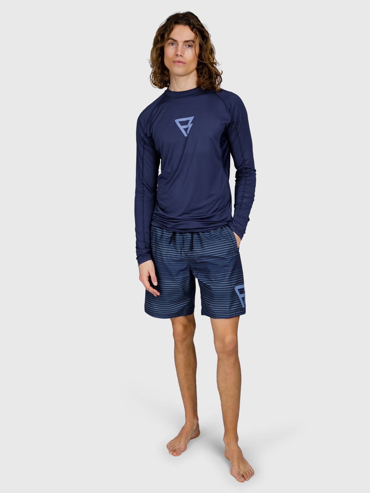 Brushield Men Rashguard | Indigo Blue