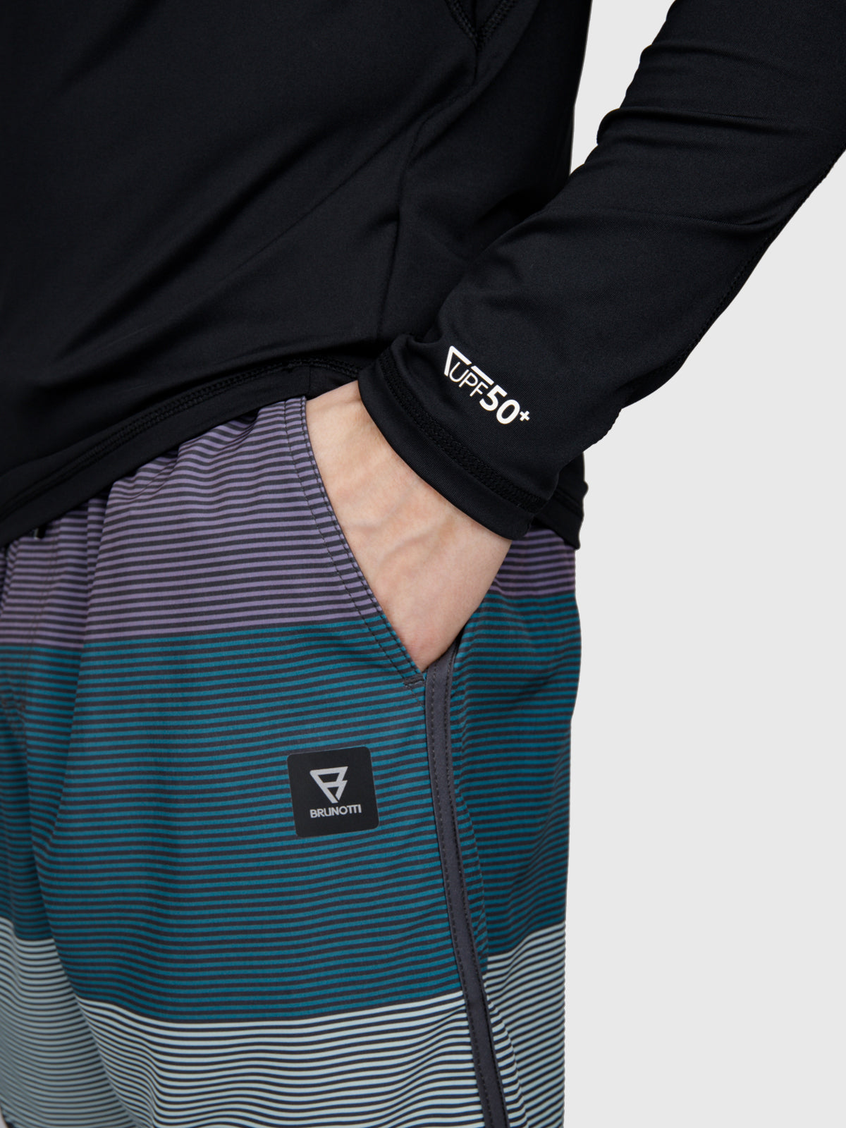 Brushield Men Rashguard | Black