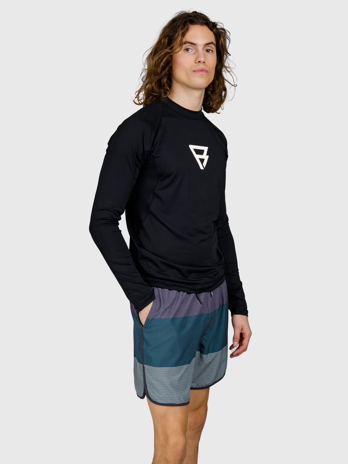 Brushield Men Rashguard | Black