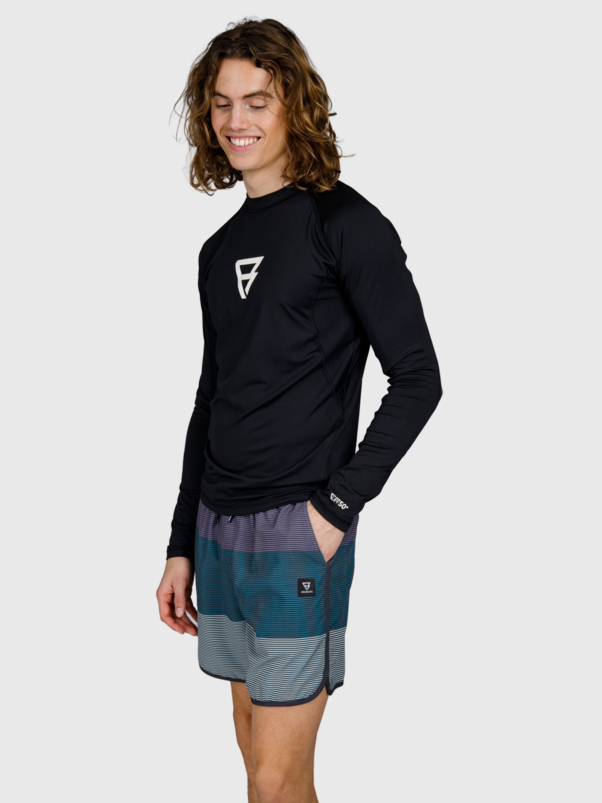 Brushield Men Rashguard | Black
