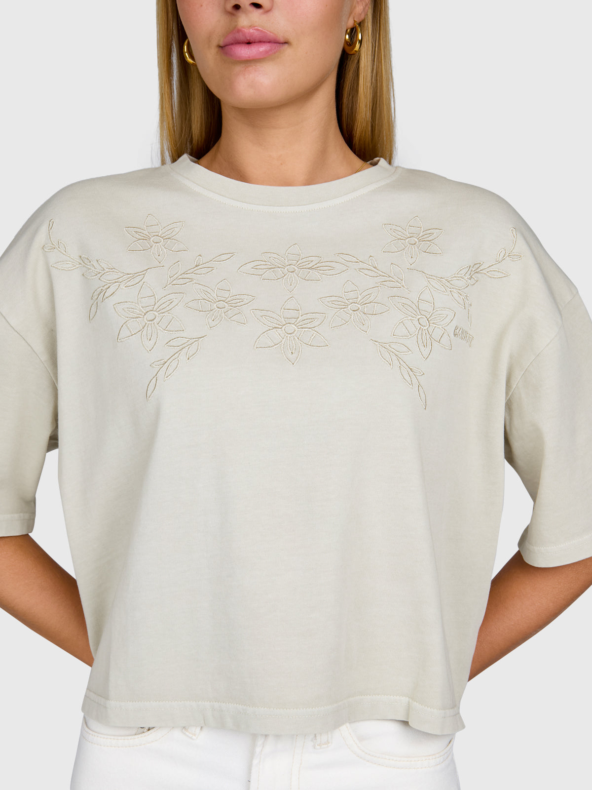 Dilola Dames T-shirt | Feather Grey