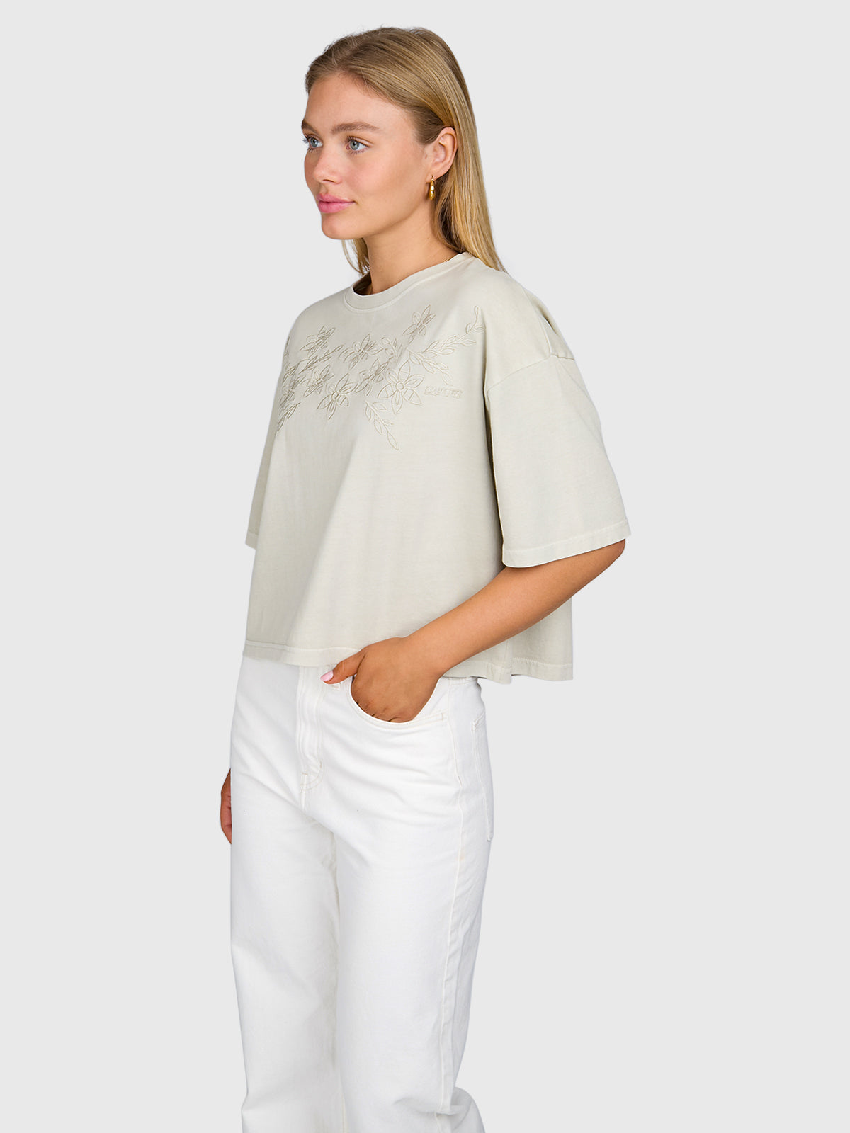 Dilola Dames T-shirt | Feather Grey