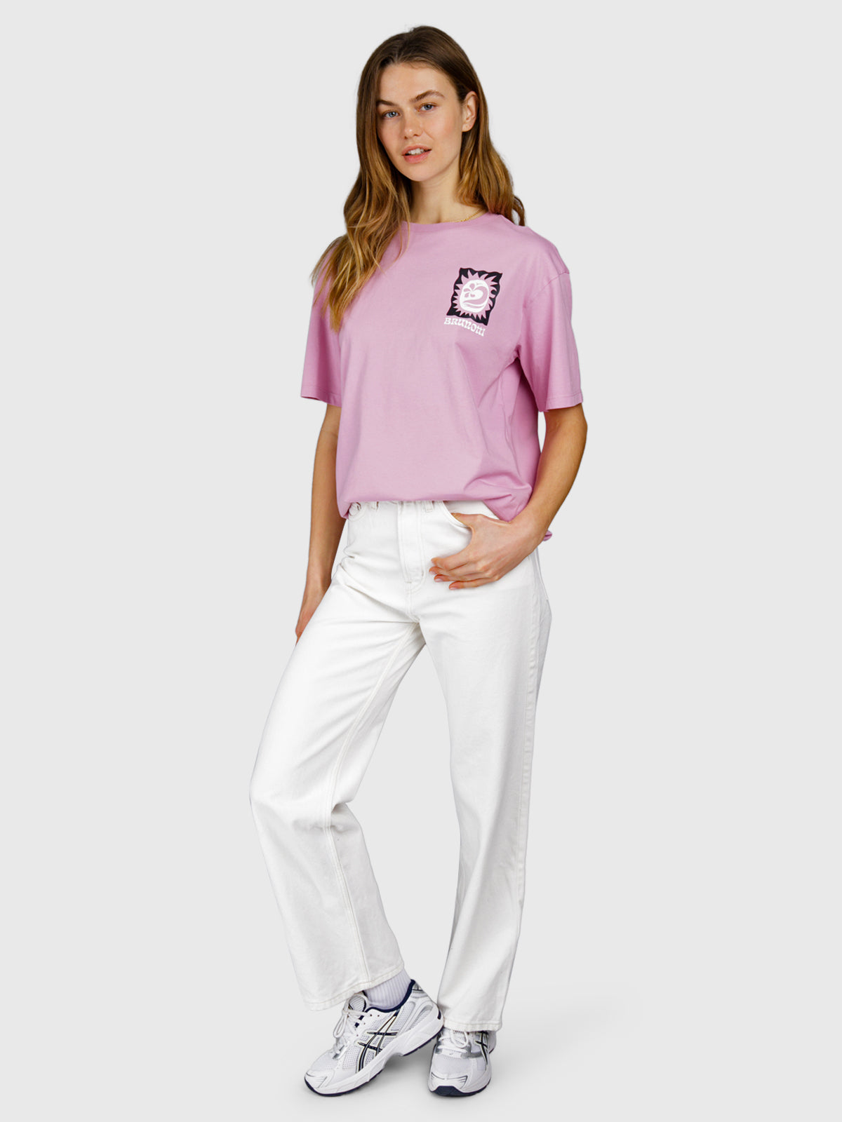 Zelday Damen T-shirt | Mauve Mist