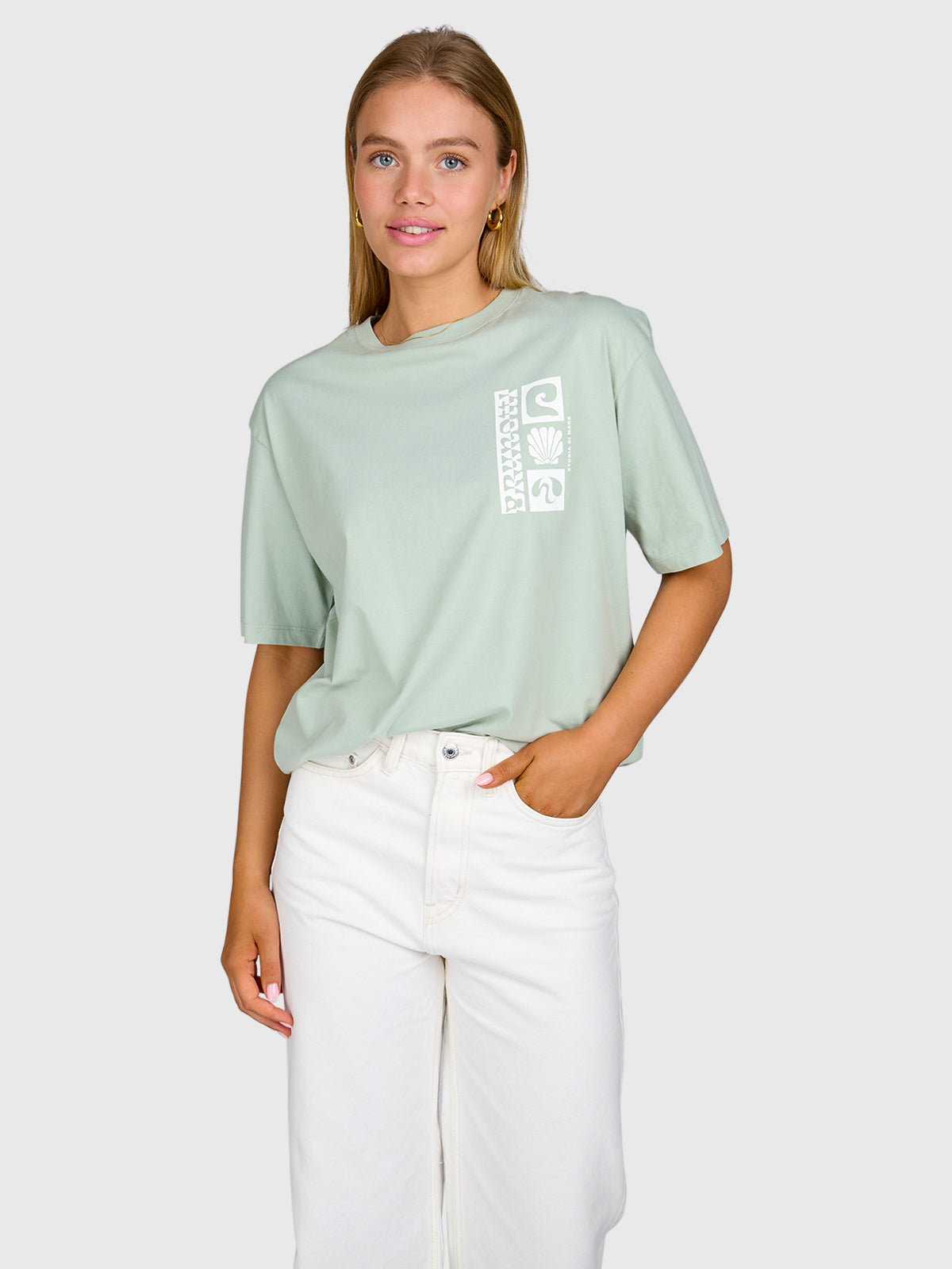 Zennanda Women T-shirt | Aqua Grey