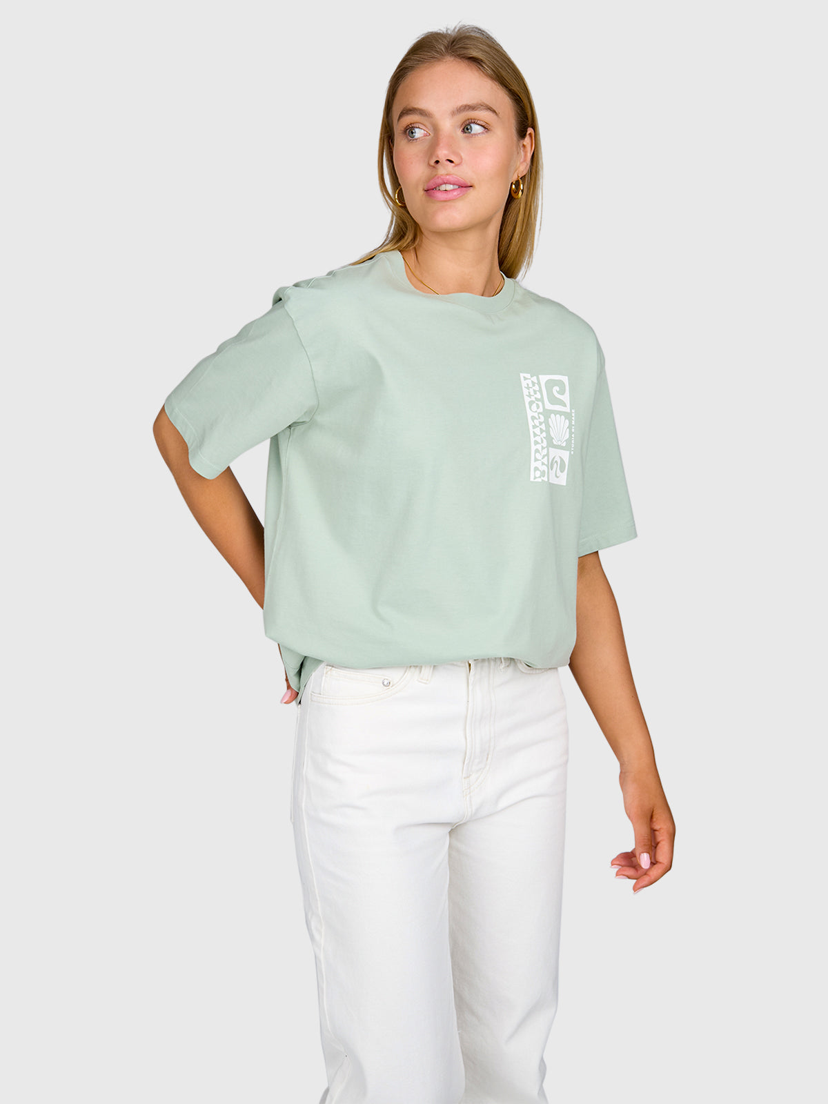 Zennanda Women T-shirt | Aqua Grey