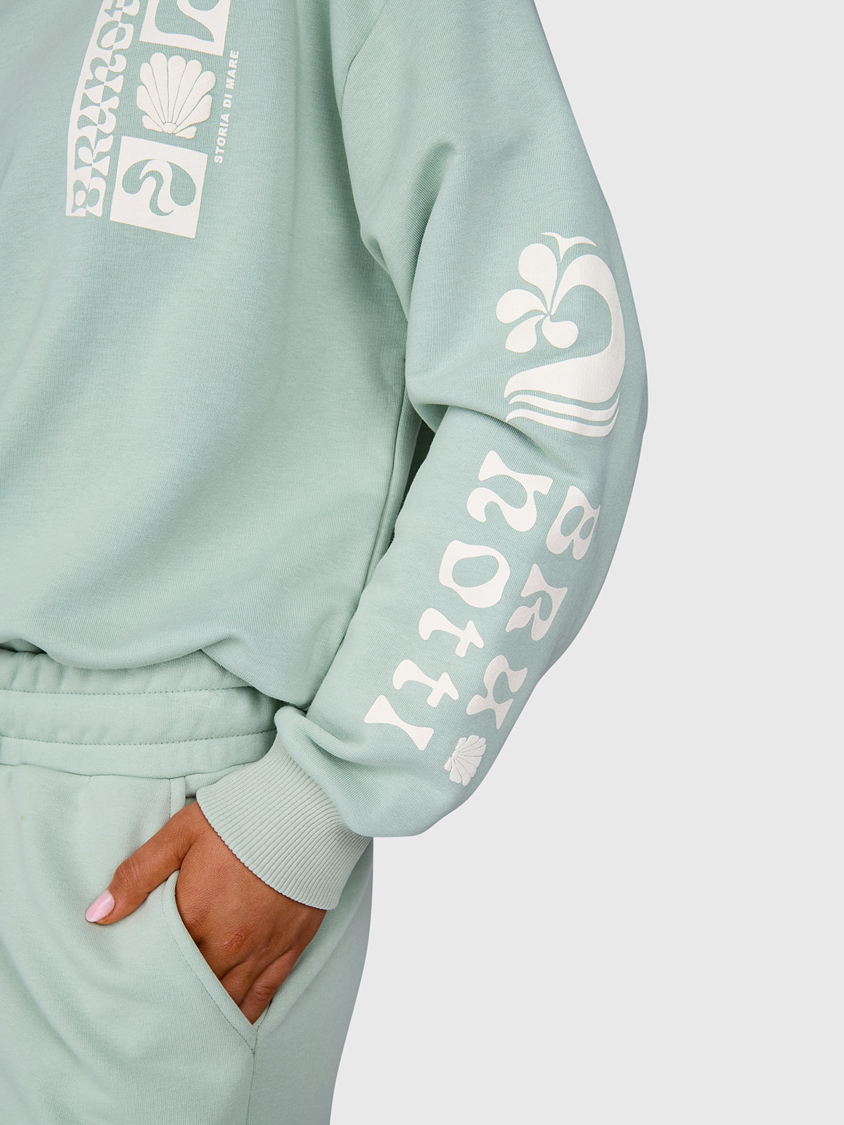 Yanouka Dames Sweater | Aqua Grey