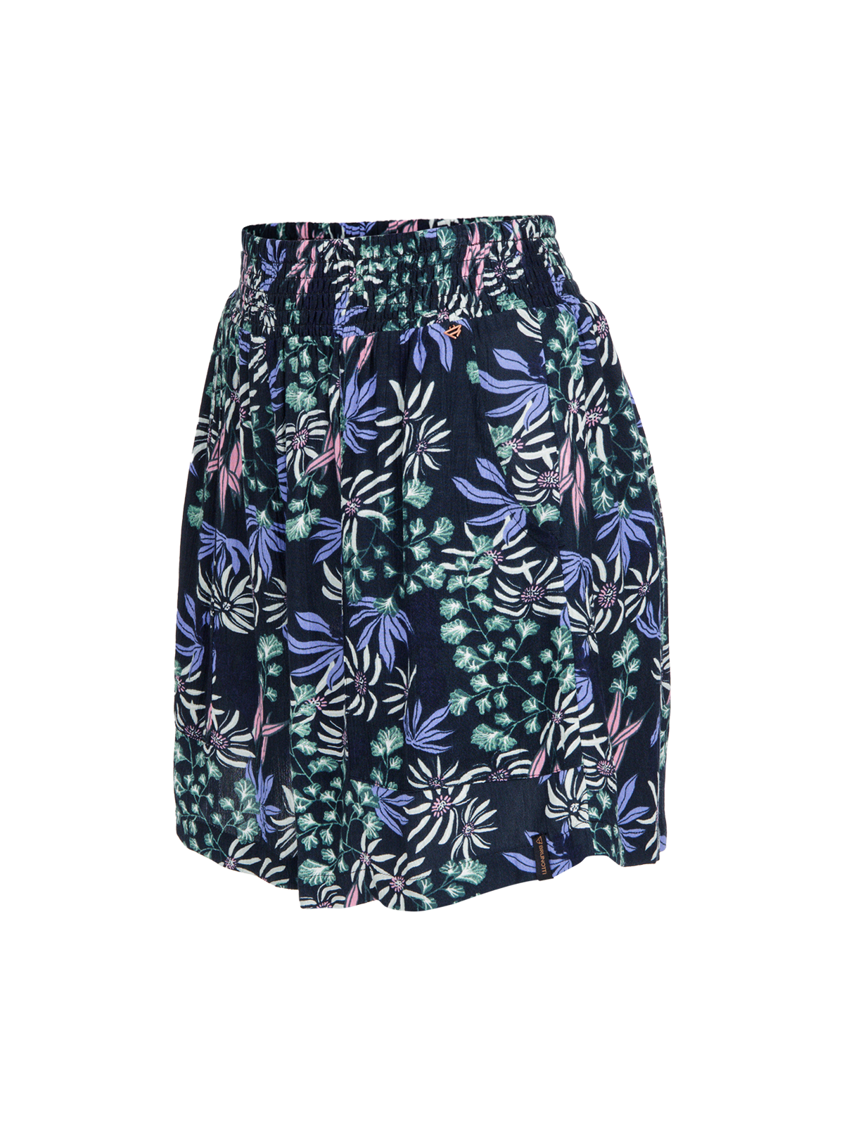 Essia-Print Women Shorts | Black