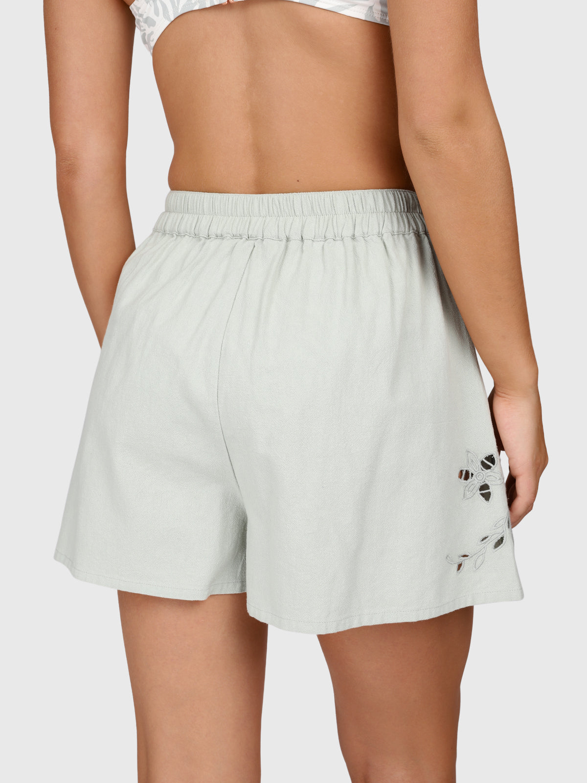 Julee Women Shorts | Aqua Grey