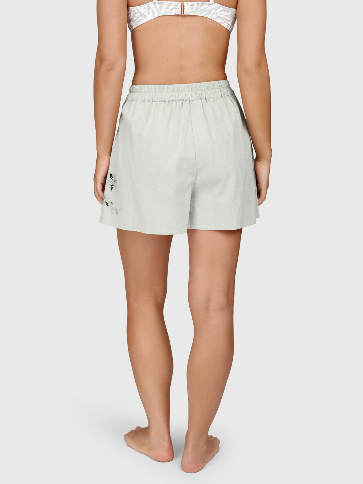 Julee Women Shorts | Aqua Grey