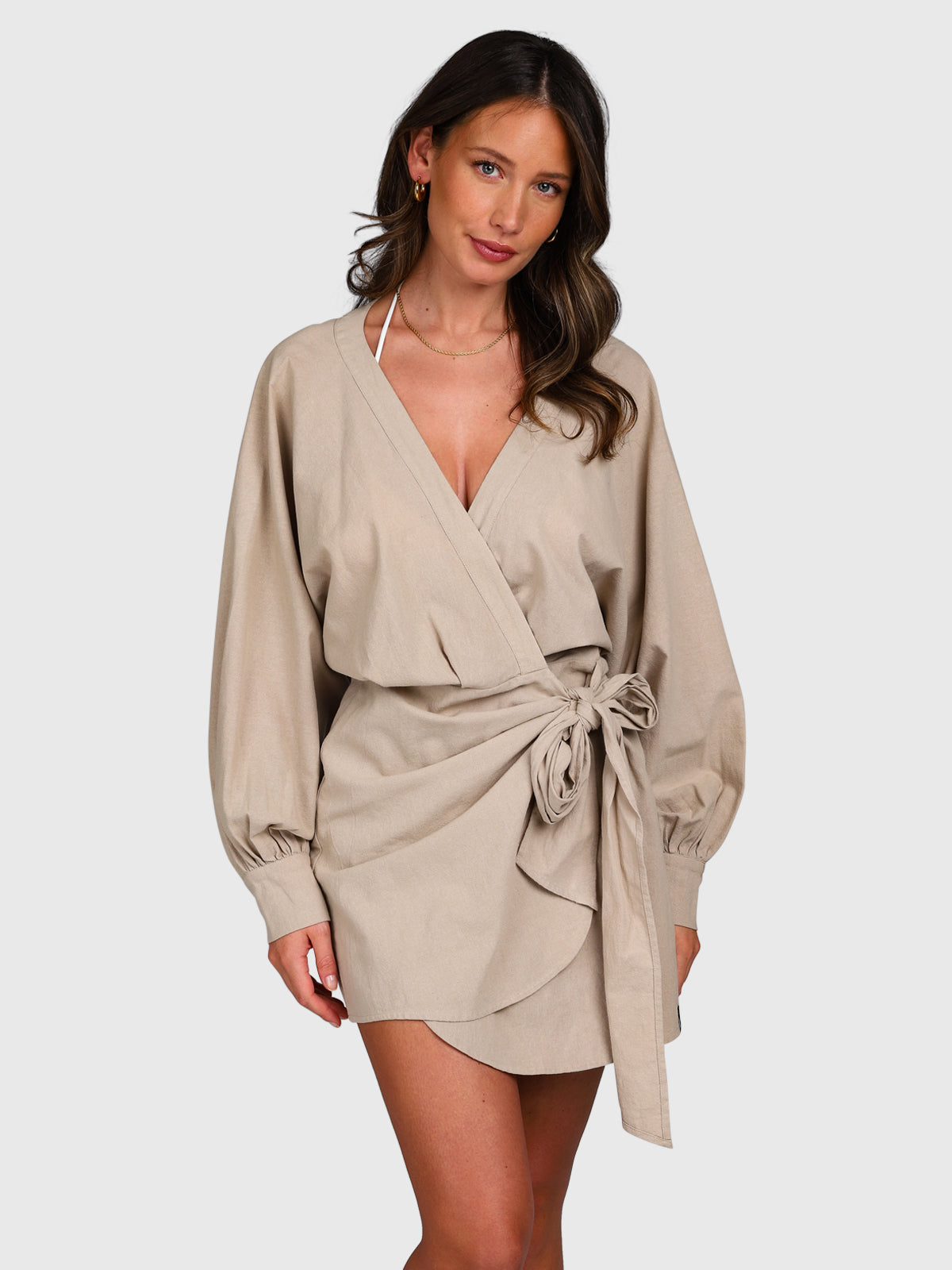 Alba Dames Dress | Feather Grey