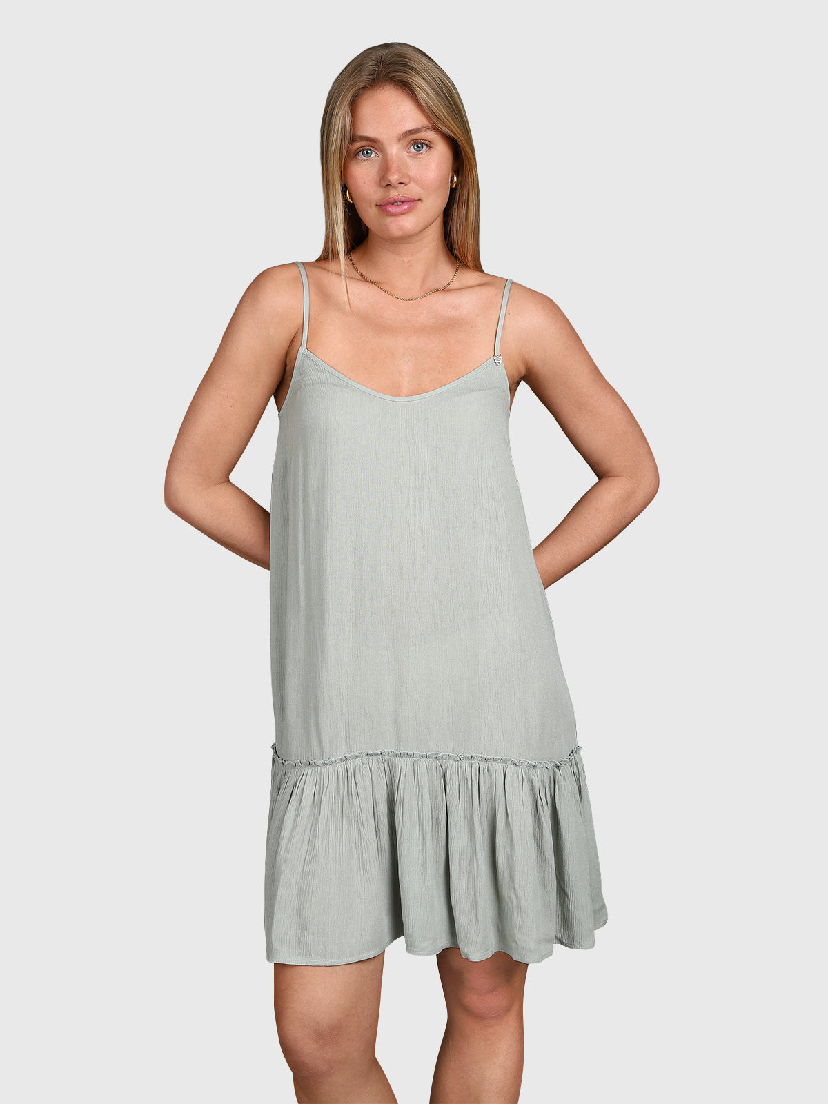 Nami Dames Jurk | Aqua Grey