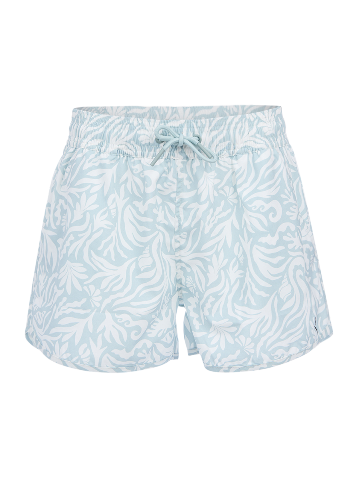 Toluca-Print Women Swim Shorts | Aqua Grey