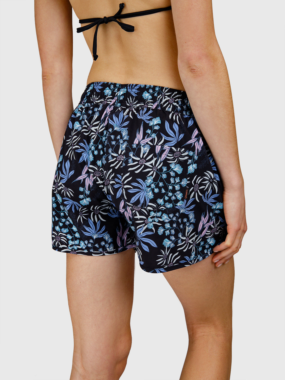 Toluca-Print Dames Zwem Shorts | Zwart