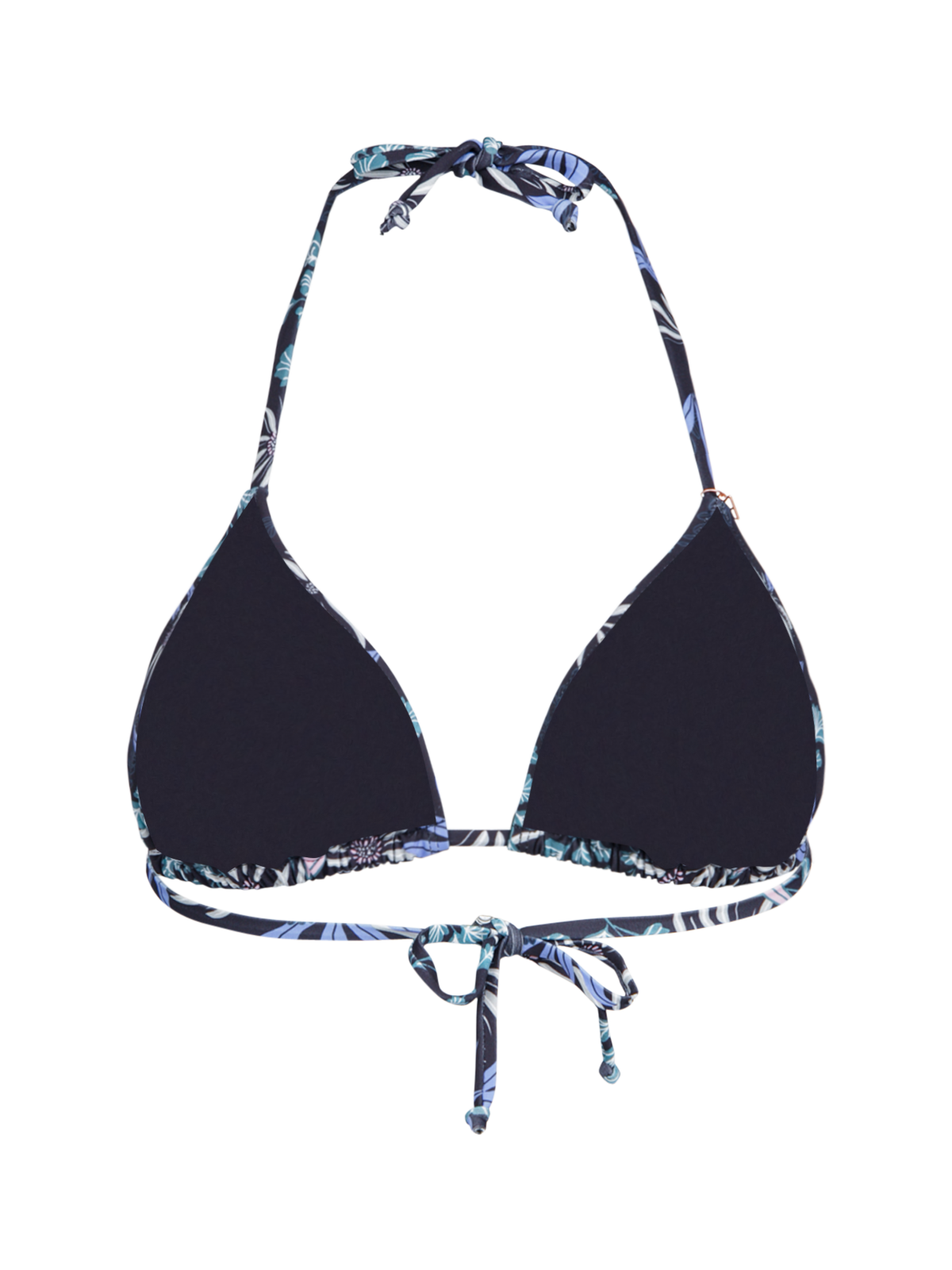 Novalee-Print Women Bikini Top | Black