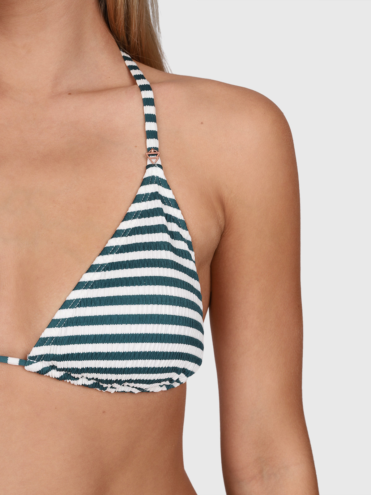 Novalee-Stripe Women Bikini Top | Snow