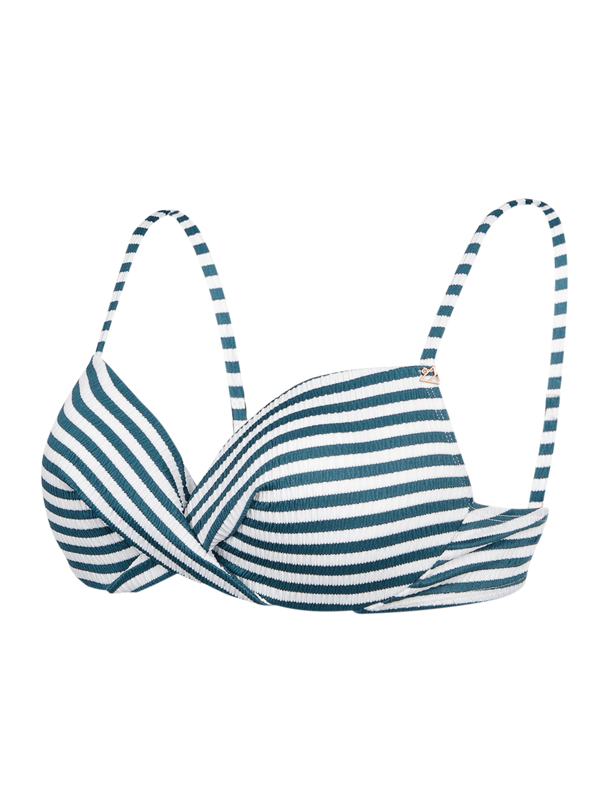 Stefana-Stripe Damen Bikini Top | Snow