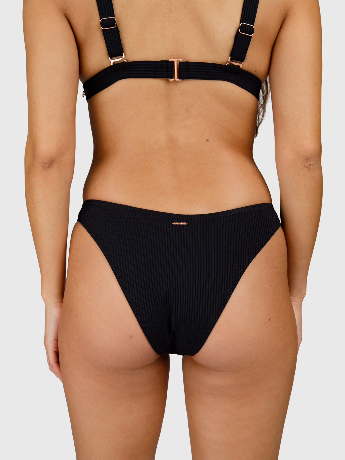 Djaja-Rib Women Bikini Bottom | Black