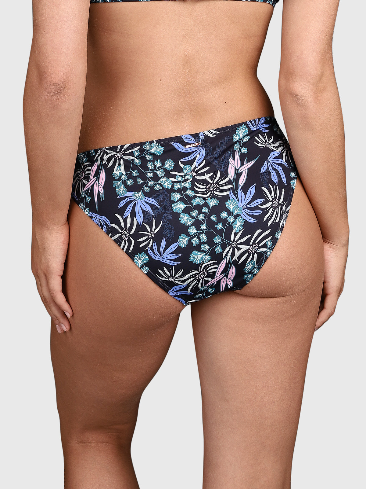 Nolestina-Print Women Bikini Bottom | Black