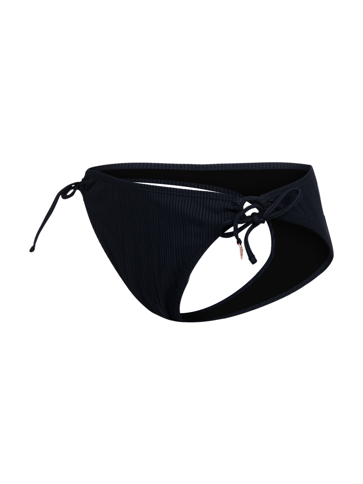 Nolestina-Rib Women Bikini Bottom | Black