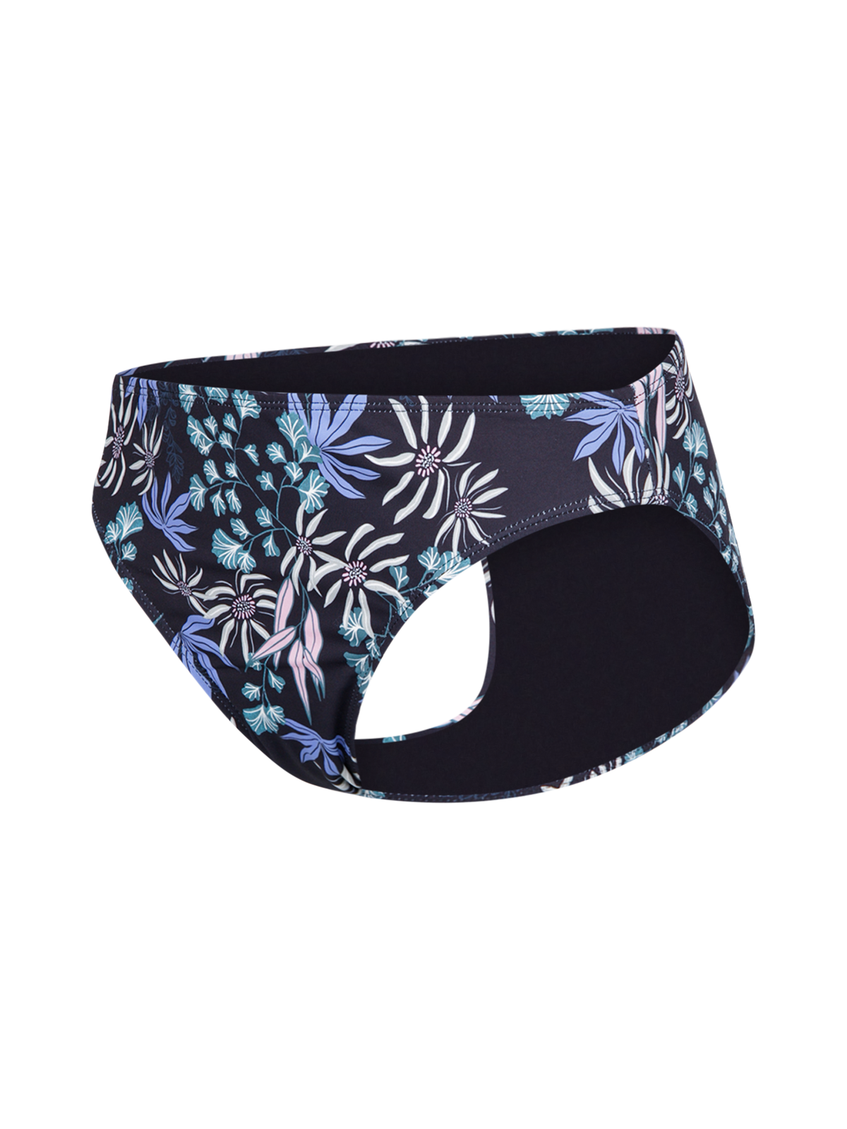 Nolina-Print Women Bikini Bottom | Black