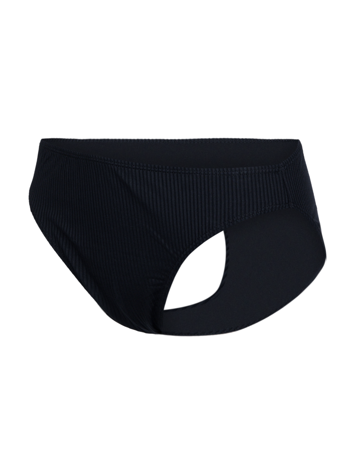 Nolina-Rib Women Bikini Bottom | Black