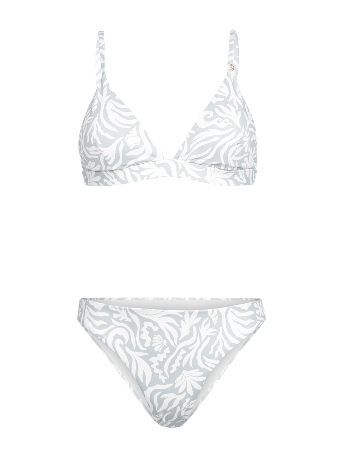Aurely-Print Women Bikini | Aqua Grey