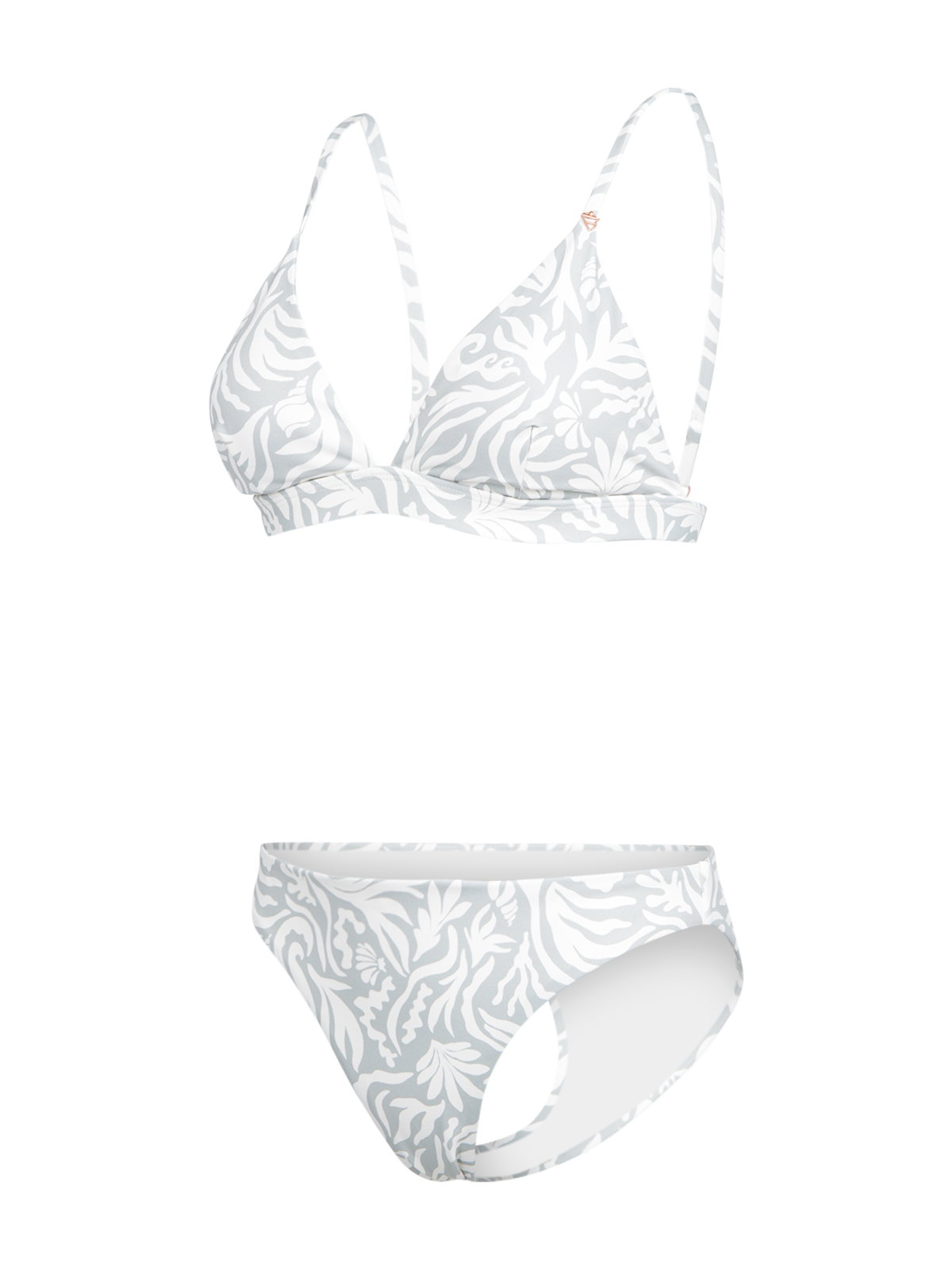 Aurely-Print Women Bikini | Aqua Grey