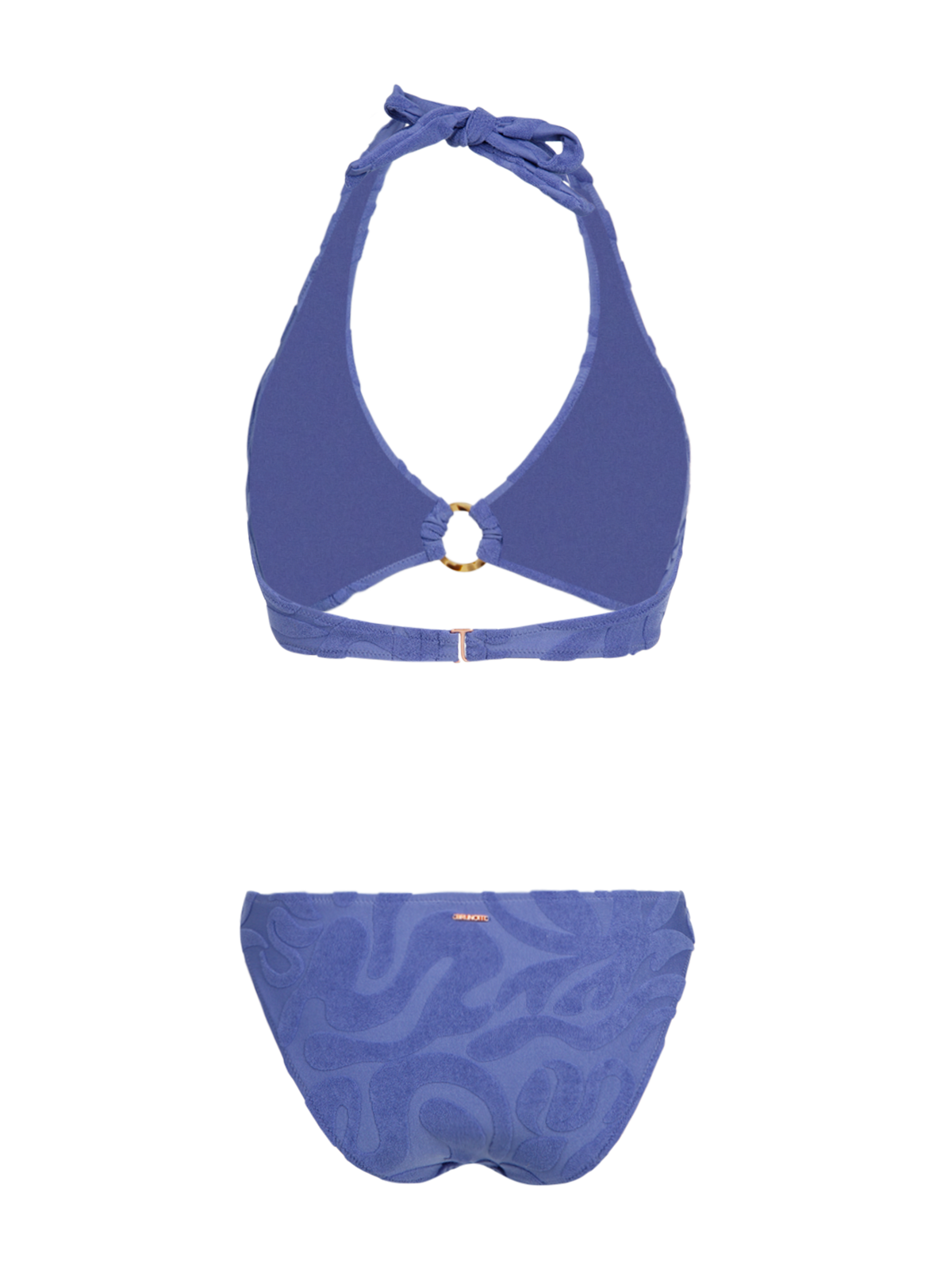 Hollymai-Jacquard Dames Bikini | Marlin Blue