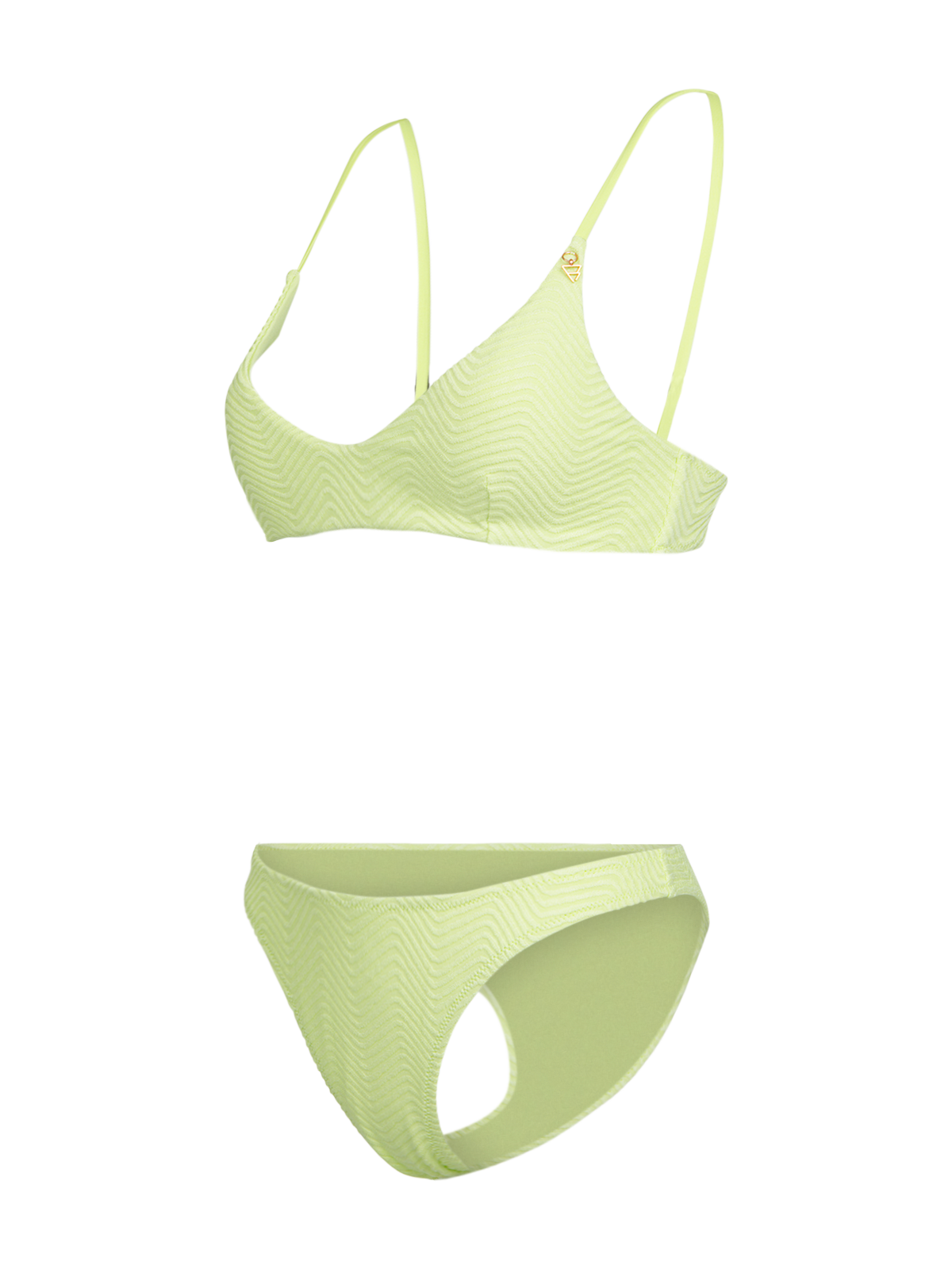 Jezzlee-Chevron Dames Bikini | Daiquiri Green