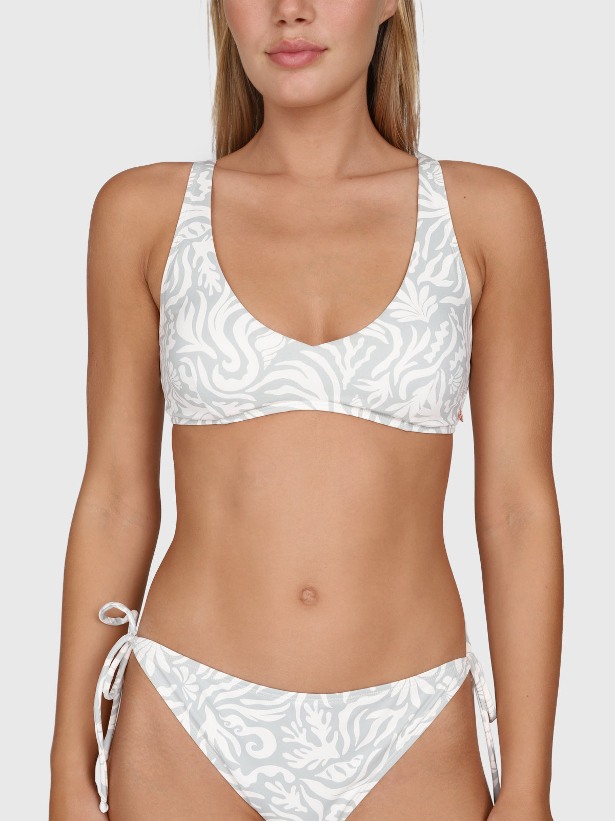 Lavinja-Print Women Bikini | Aqua Grey