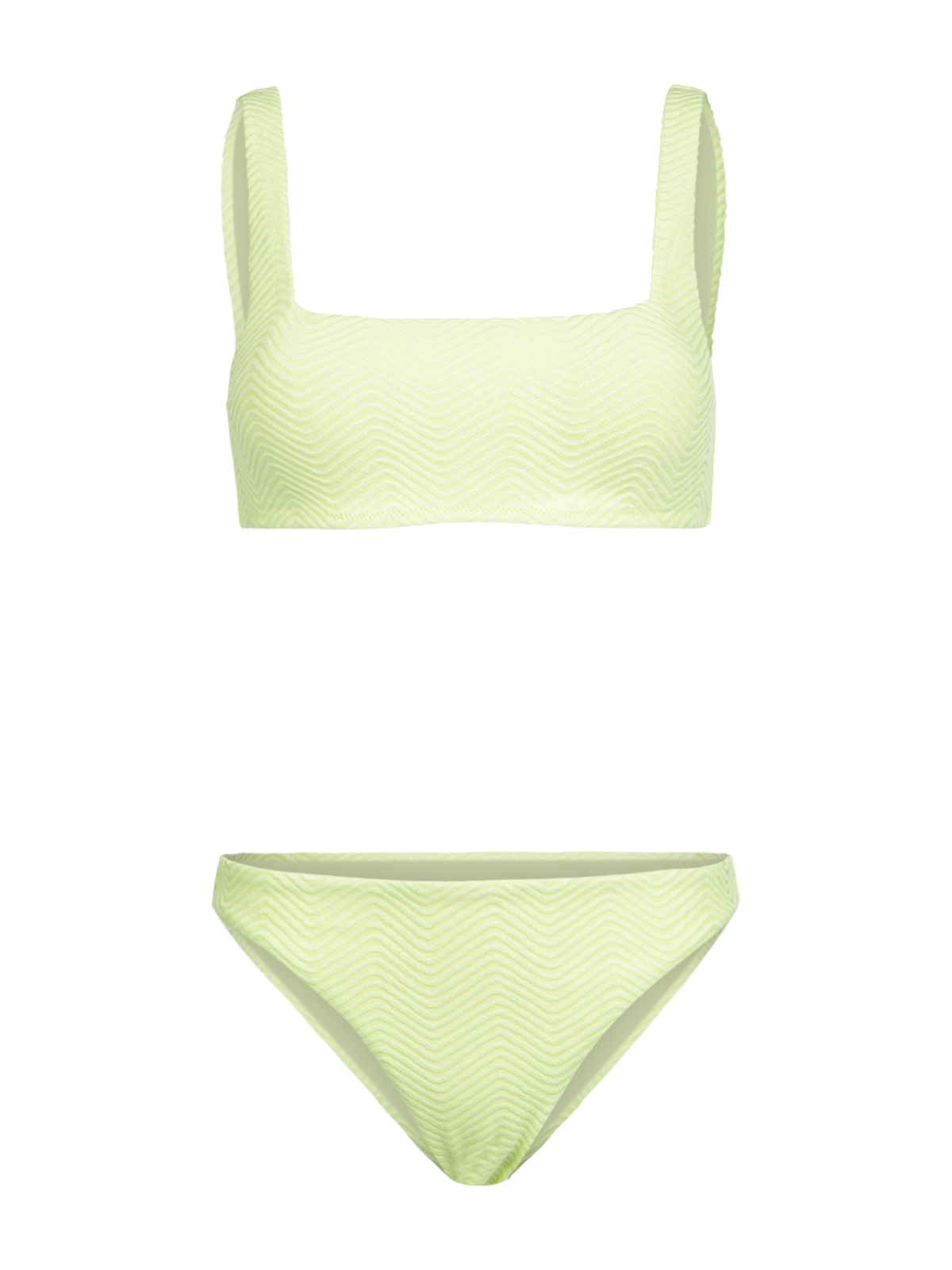 Lillio-Chevron Women Bikini | Daiquiri Green
