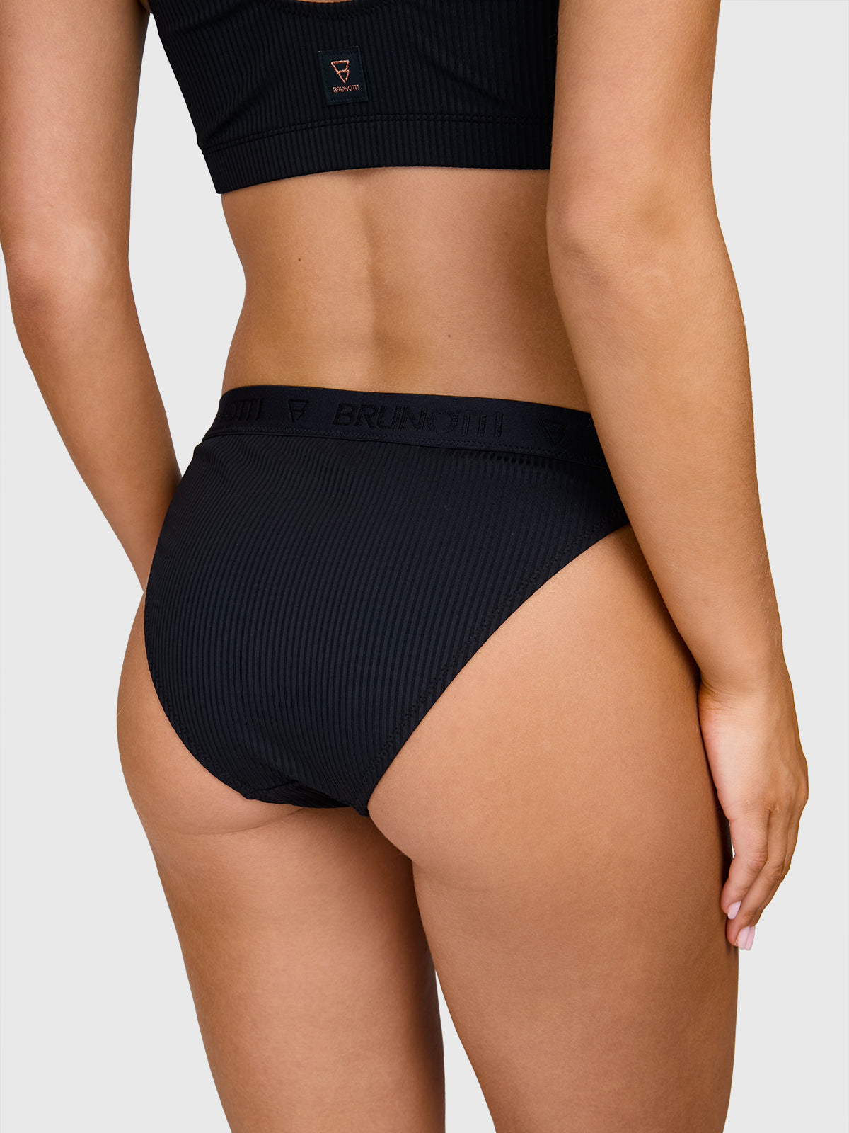 Nell-Print Damen Bikini Bottom | Schwarz